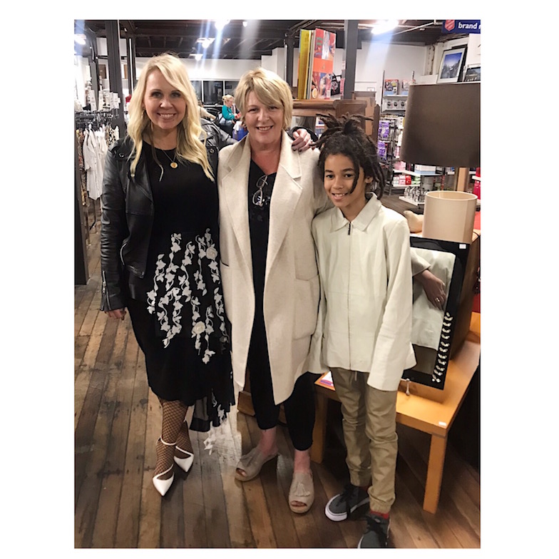 The gorgeous Jul and her handsome half Jamaican son Kingston when they came to visit me at a Salvos event in Brisbane. How many mainstream skincare brands would do that!!? 